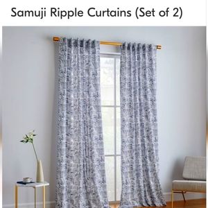 West Elm Samuji Ripple Curtains